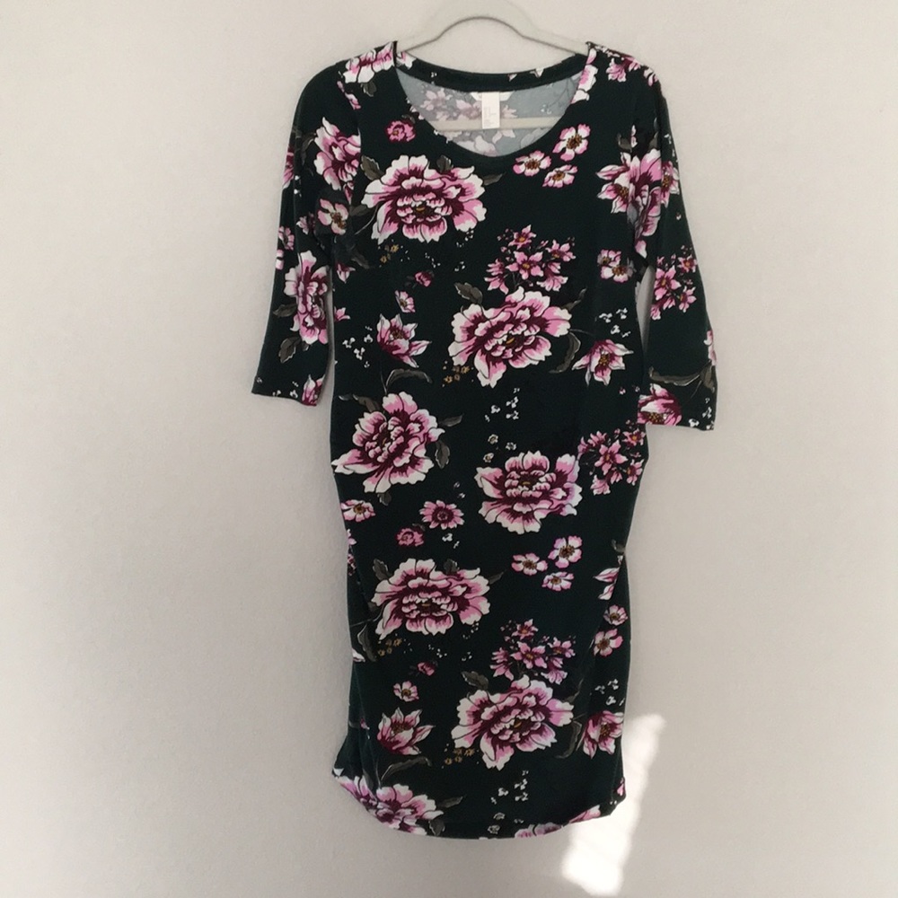 Maternity Green floral dress